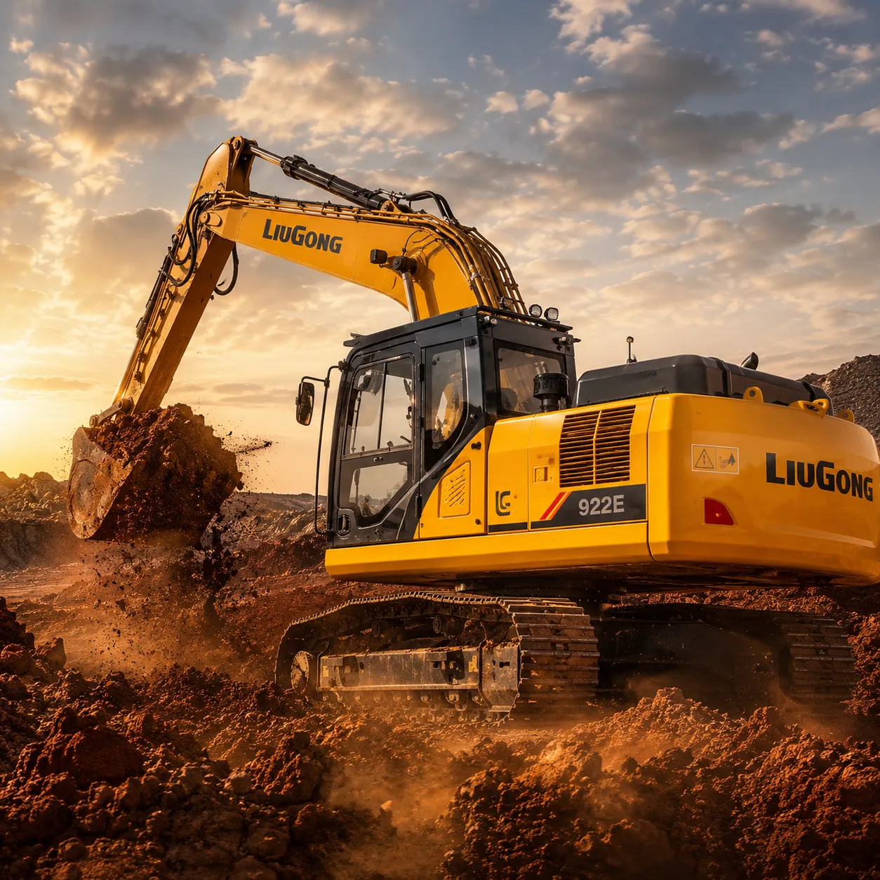 Excavator matched to the job on a Rustenburg site