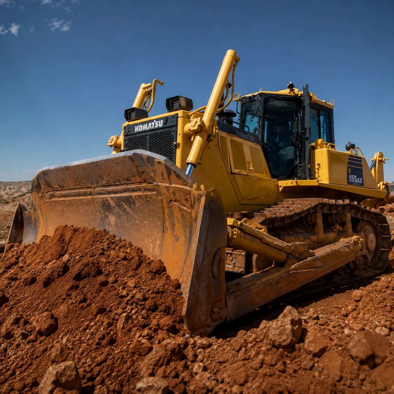 Maintained dozer arriving on site in working condition